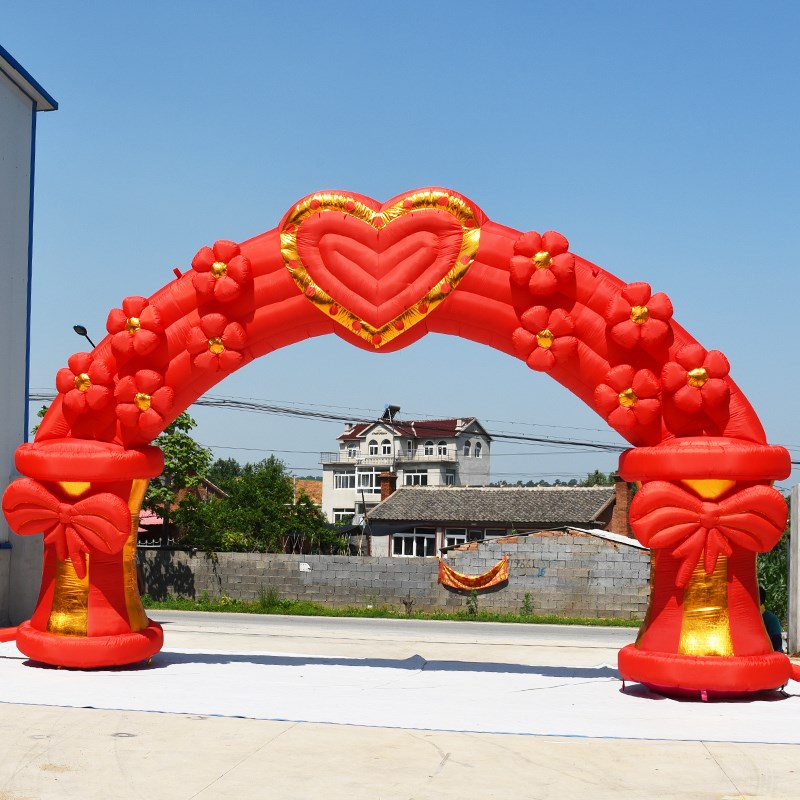 扬州红色爱心充气拱门